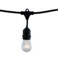 Bulbrite Outdoor/Indoor 14 ft. Plug-In S14 Bulb String Light with 10 Sockets-Bulbs included 810006